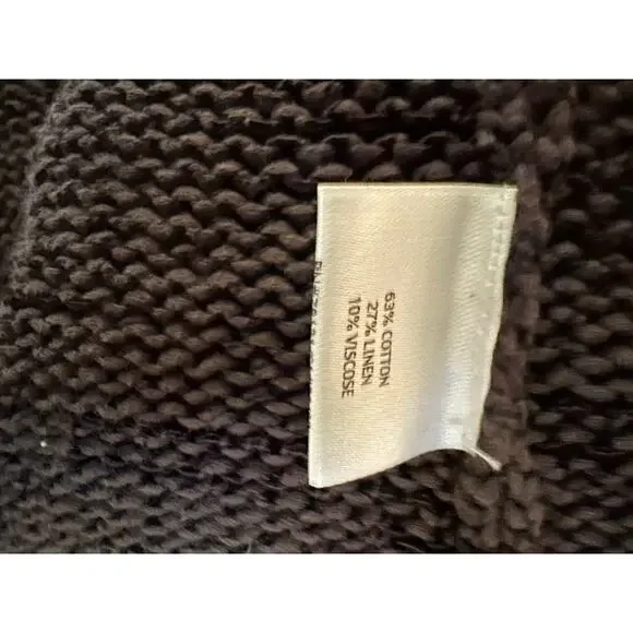 NWT Eileen Fisher Twisted CottonLinen Shimmer Sweater Jacket Size L QuietLuxury - Picture 6 of 8